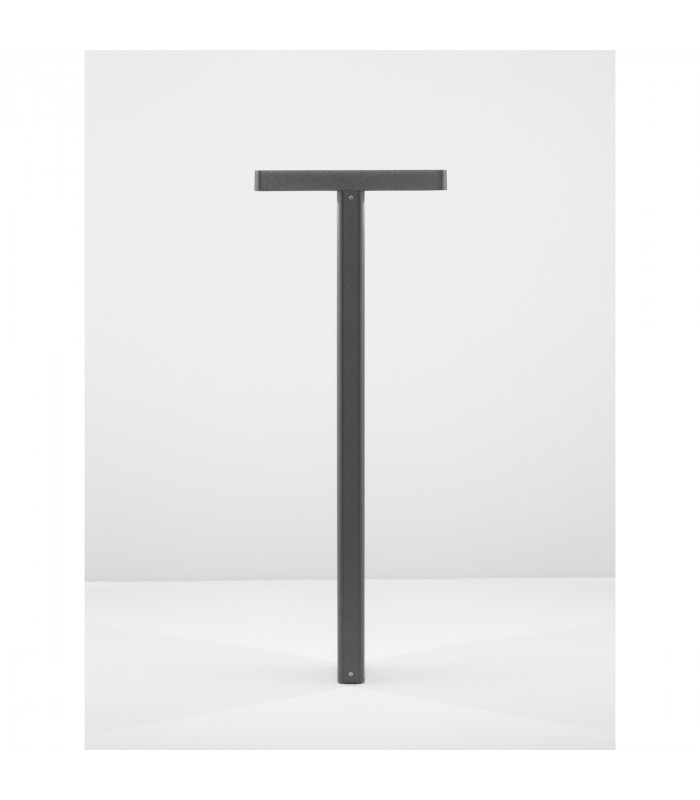 Poet Outdoor Bollard Anthracite Aluminium Clear Glass LED 16W 1177Lm 3000K IP65-4