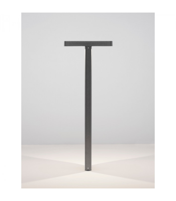 Poet Outdoor Bollard Anthracite Aluminium Clear Glass LED 16W 1177Lm 3000K IP65-5