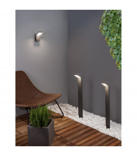 Park Outdoor Bollard Aluminium Dark Grey LED 6W 522Lm 3000K IP54 AC Driver Included-2