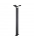 Park 2 Light Outdoor Bollard Aluminium Dark Grey LED 2x6W 522Lm 3000K IP54 AC Driver Included-1