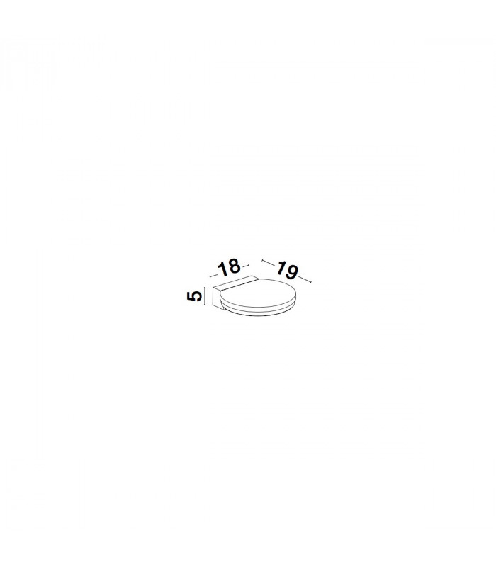 Posen Outdoor Down Wall Lamp Anthracite Aluminium LED 10W 744Lm 3000K IP65-6