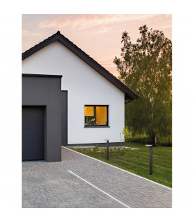Enzi Outdoor Bollard Dark Grey Aluminium LED 15W 1630Lm 3000K IP54-2