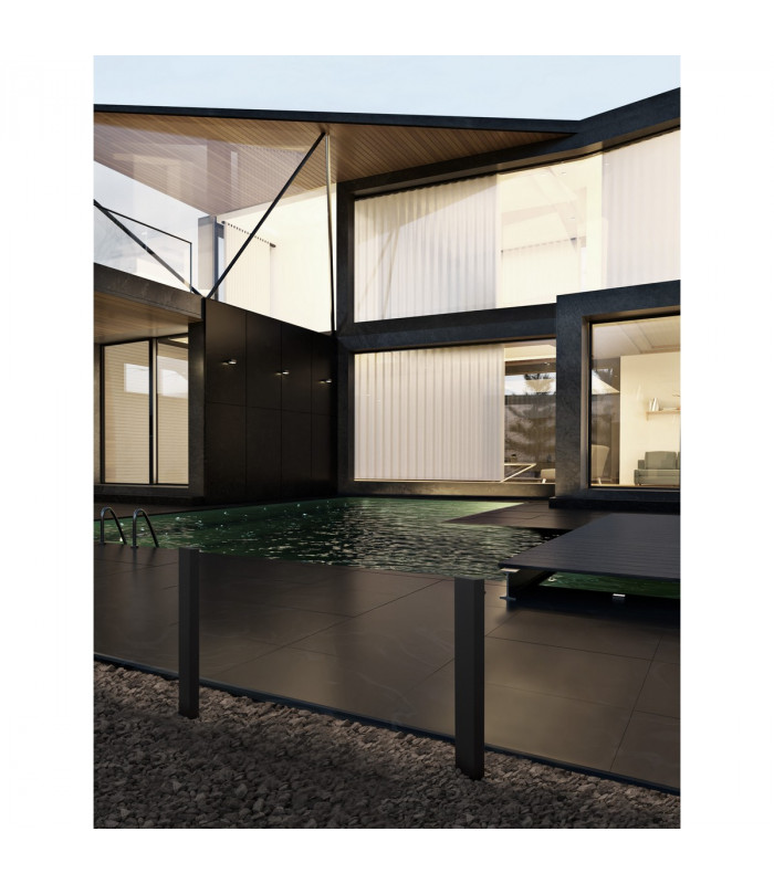 Zelda Outdoor Bollard Black Aluminium LED 6W 301Lm 3000K IP65-2