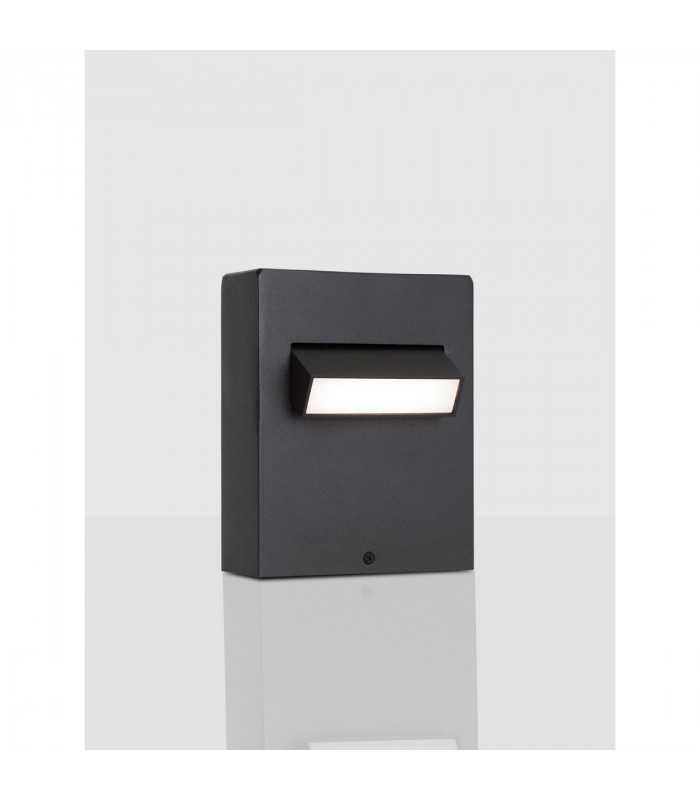 Zelda Outdoor Pedestal Light Black Aluminium LED 6W 342Lm 3000K IP65-2
