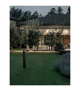 Zelda Outdoor Bollard Black Aluminium LED 9W 571Lm 3000K IP65-2