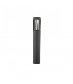 Devora Outdoor Bollard Dark Grey Aluminium Glass LED 8W 195Lm 3000K IP54-1