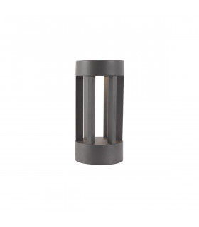 Devora Outdoor Pedestal Light Dark Grey Aluminium Glass LED 8W 195Lm 3000K IP54-1