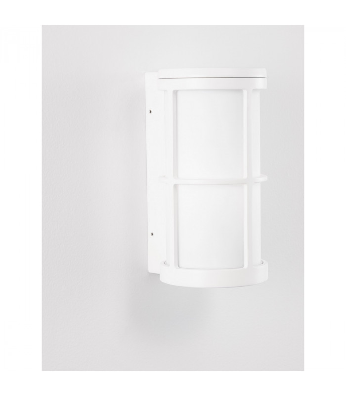 Stone Outdoor Wall Lantern White Aluminium LED E27 IP54-5