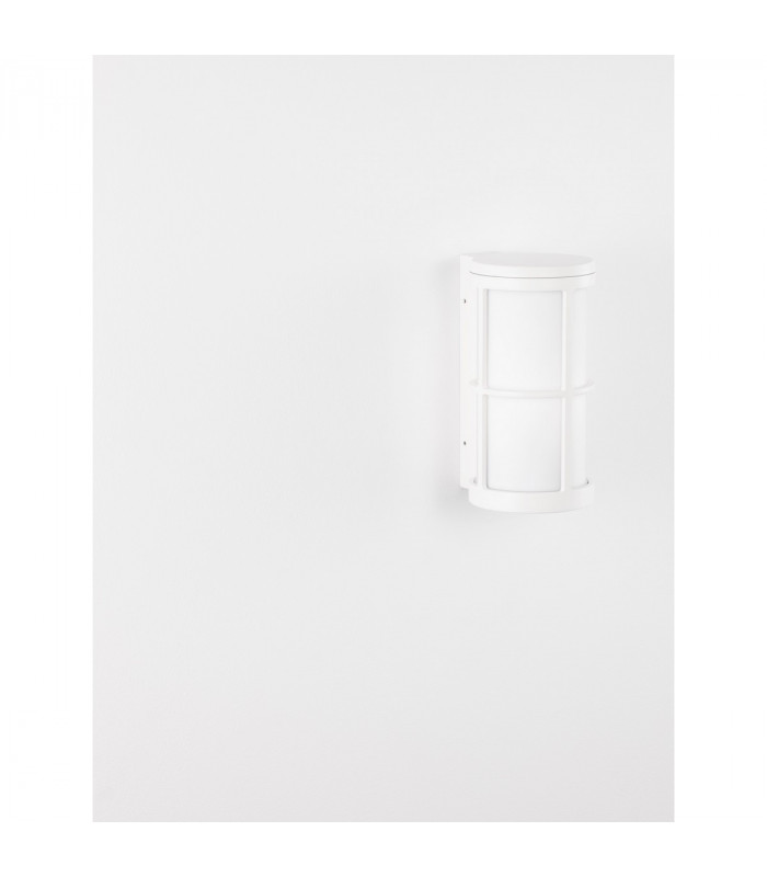 Stone Outdoor Wall Lantern White Aluminium LED E27 IP54-8