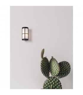 Stone Outdoor Wall Lantern Black Aluminium LED E27 IP54-2