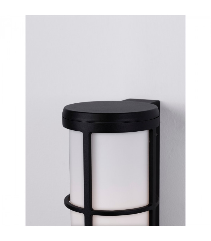 Stone Outdoor Wall Lantern Black Aluminium LED E27 IP54-9