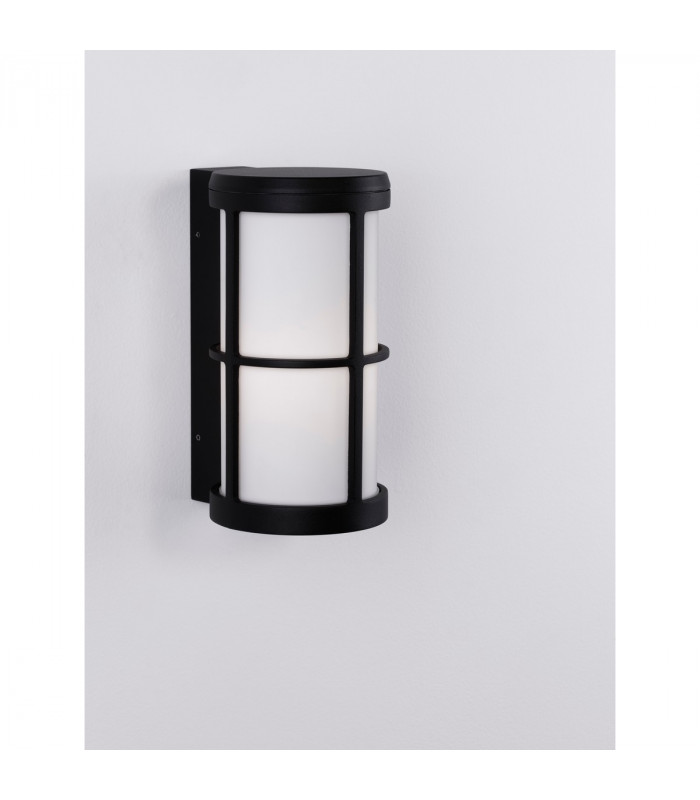 Stone Outdoor Wall Lantern Black Aluminium LED E27 IP54-10