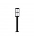 Stone Outdoor Bollard Black Aluminium LED E27 IP54-1
