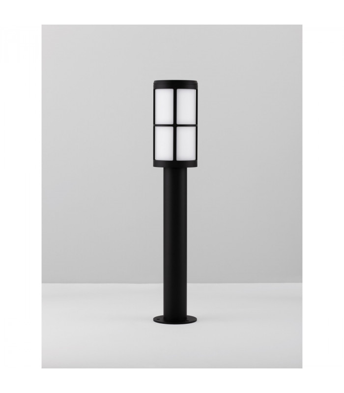 Stone Outdoor Bollard Black Aluminium LED E27 IP54-3