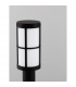 Stone Outdoor Bollard Black Aluminium LED E27 IP54-5