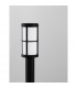 Stone Outdoor Bollard Black Aluminium LED E27 IP54-6