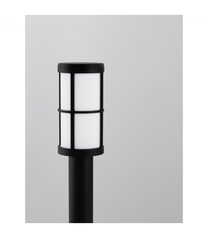 Stone Outdoor Bollard Black Aluminium LED E27 IP54-6