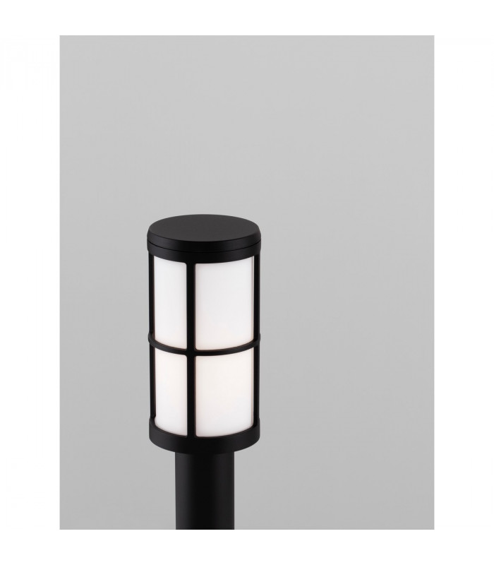 Stone Outdoor Bollard Black Aluminium LED E27 IP54-7