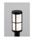 Stone Outdoor Bollard Black Aluminium LED E27 IP54-8