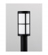 Stone Outdoor Bollard Black Aluminium LED E27 IP54-9