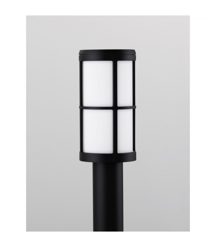 Stone Outdoor Bollard Black Aluminium LED E27 IP54-9