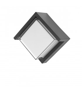 Max Outdoor Modern Wall Lamp Dark Grey ABS Clear White Acrylic LED 12W 1385Lm 3000K IP65-1