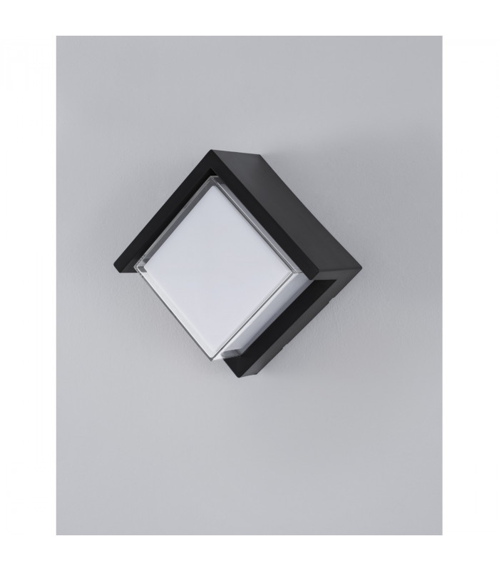 Max Outdoor Modern Wall Lamp Dark Grey ABS Clear White Acrylic LED 12W 1385Lm 3000K IP65-3