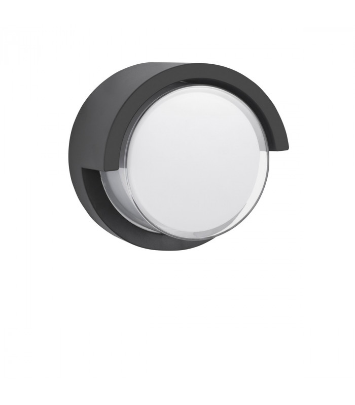 Max Outdoor Modern Wall Lamp Dark Grey ABS Clear White Acrylic LED 12W 1307Lm 3000K IP65-1