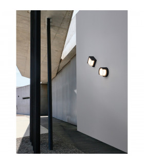 Max Outdoor Modern Wall Lamp Dark Grey ABS Clear White Acrylic LED 12W 1307Lm 3000K IP65-2