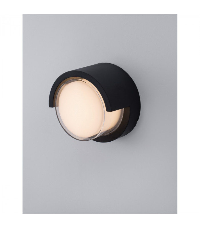 Max Outdoor Modern Wall Lamp Dark Grey ABS Clear White Acrylic LED 12W 1307Lm 3000K IP65-5