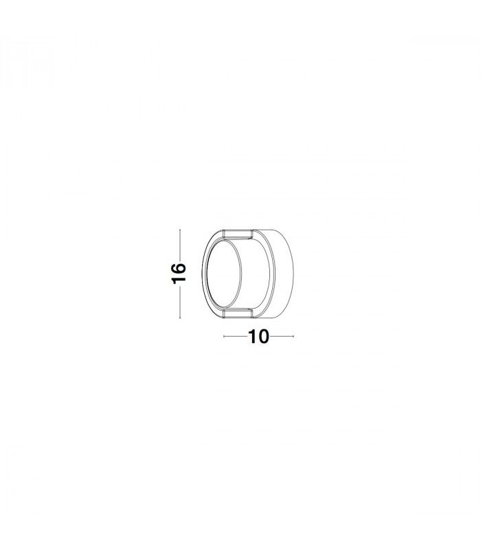 Max Outdoor Modern Wall Lamp Dark Grey ABS Clear White Acrylic LED 12W 1307Lm 3000K IP65-6