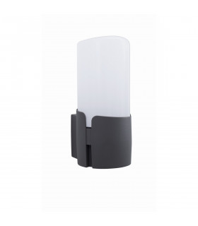 Pyro Outdoor Modern Wall Lamp Dark Grey Aluminium White Acrylic LED E27 IP54-1