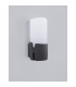 Pyro Outdoor Modern Wall Lamp Dark Grey Aluminium White Acrylic LED E27 IP54-3