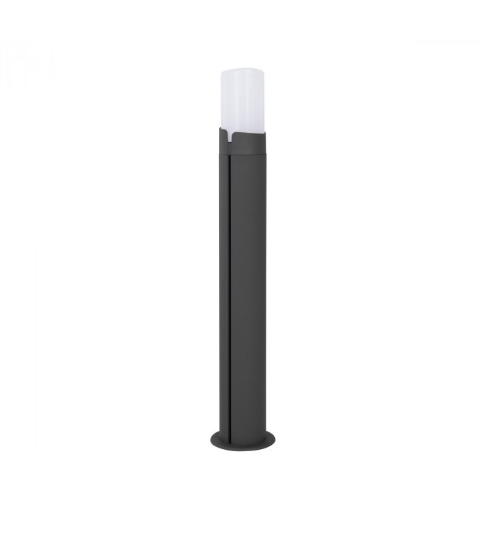Pyro Outdoor Bollard Dark Grey Aluminium White Acrylic LED E27 IP54-1
