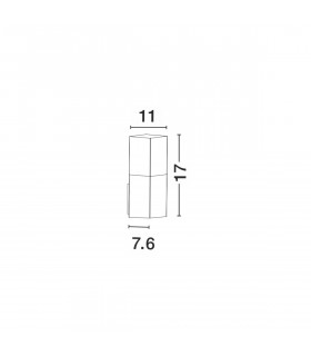 Stick Outdoor Modern Wall Lamp Dark Grey Aluminium White Acrylic LED E27 IP54-2