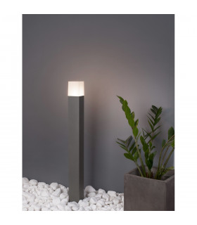 Stick Outdoor Bollard Dark Grey Aluminium White Acrylic LED E27 IP54-2