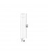 Stick Outdoor Bollard Dark Grey Aluminium White Acrylic LED E27 IP54-3