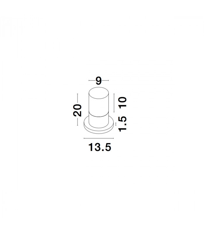 Noten Outdoor Pedestal Light Sandy Black Aluminium LED 8W 937Lm 3000K IP65 -5