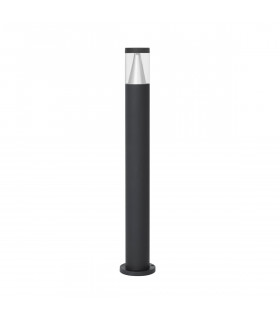 Rock 83cm Outdoor Bollard Sandy Black Aluminium Silver Aluminium LED 8W 937Lm 3000K IP65-1