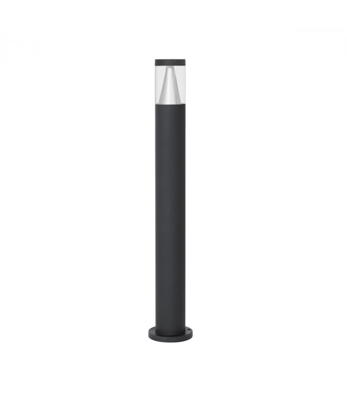 Rock 83cm Outdoor Bollard Sandy Black Aluminium Silver Aluminium LED 8W 937Lm 3000K IP65-1