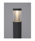 Rock 83cm Outdoor Bollard Sandy Black Aluminium Silver Aluminium LED 8W 937Lm 3000K IP65-4