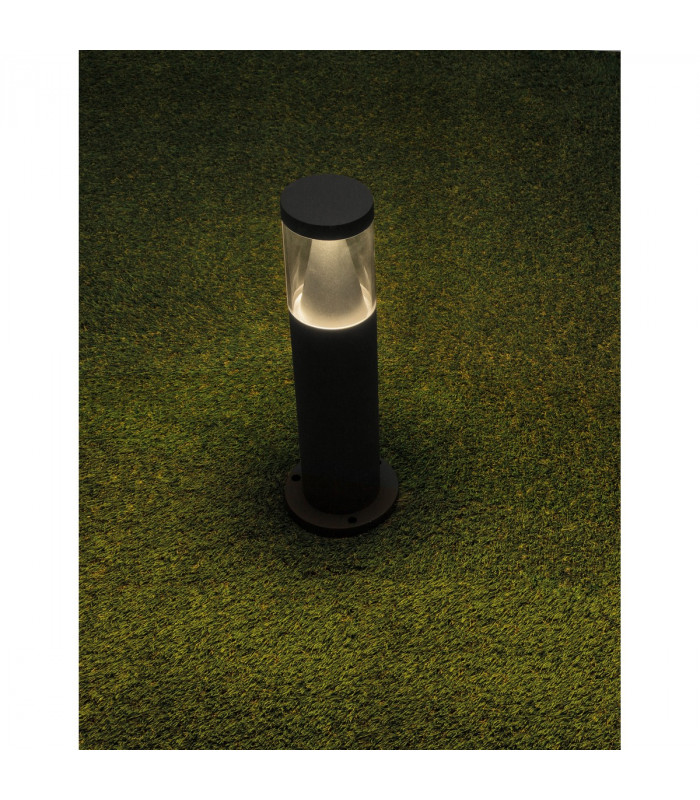Rock 42cm Outdoor Bollard Sandy Black Aluminium Silver Aluminium LED 8W 937Lm 3000K IP65-2