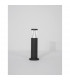 Rock 42cm Outdoor Bollard Sandy Black Aluminium Silver Aluminium LED 8W 937Lm 3000K IP65-4
