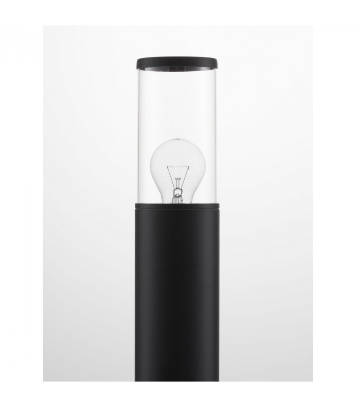 Zosia Outdoor Bollard Dark Grey Aluminium Clear LED E27 IP65-5
