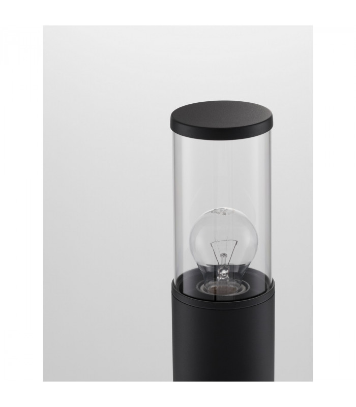 Zosia Outdoor Bollard Dark Grey Aluminium Clear LED E27 IP65-6