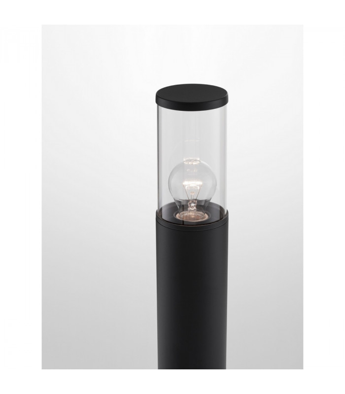 Zosia Outdoor Bollard Dark Grey Aluminium Clear LED E27 IP65-7