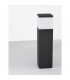 Ferron 50cm Outdoor Bollard Dark Grey Aluminium Clear LED E27 IP65-8