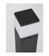 Ferron 50cm Outdoor Bollard Dark Grey Aluminium Clear LED E27 IP65-9