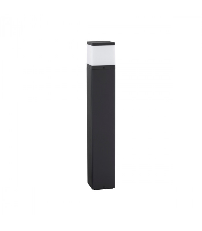 Ferron 80cm Outdoor Bollard Dark Grey Aluminium Clear LED E27 IP65-1