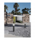 Ferron 80cm Outdoor Bollard Dark Grey Aluminium Clear LED E27 IP65-2